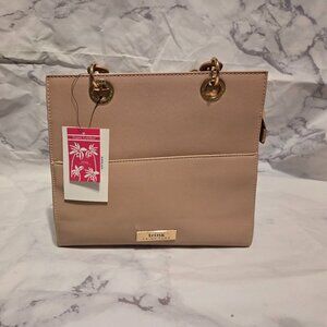 Trina Turk Blush Handbag with Crossbody strap (Vegan Leahter) #85